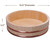 TIKUSAN Wooden Hangiri Sushi Rice Mixing Tub Copper Band Made in Japan Made of Sawara Cypress Sushi Rice Bowl Sushi Oke (10.6" (27cm))