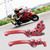 CNCMOTOK Red Folding Aluminum Clutch Brake Lever for 22mm 7/8 inch Handlebar 110cc 125cc 140cc TTR 125cc SSR Xmotos Apollo 125 Pit Dirt Bike Motorcycle