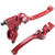 CNCMOTOK Red Folding Aluminum Clutch Brake Lever for 22mm 7/8 inch Handlebar 110cc 125cc 140cc TTR 125cc SSR Xmotos Apollo 125 Pit Dirt Bike Motorcycle