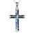 ONEFINITY Religious Cross Pendant Necklace 925 Sterling Silver Abalone Shell Cross Pendant Gifts for Women