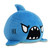 TeeTurtle - The Original Reversible Shark Plushie - Blue - Cute Sensory Fidget Stuffed Animals That Show Your Mood