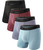 BAMBOO COOL Men's Ultra Breathable Underwear,No Riding Up Boxer Briefs with ComfortFlexible Waistband,Multipack BAMBOO COOL Men's Ultra Breathable Underwear,No Riding Up Boxer Briefs with ComfortFlexible Waistband,Multipack