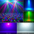 Telbum DJ Lights with Stand, 5 in 1 Party Bar Light Set with Rotating Ball, Strobe, UV, Colorful LED Par Light and Pattern, Sound Activated DJ Lighting System for Disco Stage Gig Band Wedding