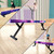Seliyoo Adjustable Balance Beam Gymnastics Beam high and Low Floor Beam for Kids Home Training,Competition Gymnastic Equipment for All Skills with Weight Limit 500 LBS (Sparking Stars, 7"-29")