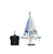 PLAYSTEAM Voyager 280 2.4GHz RC Motor Powered Sailboat in Blue - 17.5" Tall
