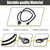 X AUTOHAUX for Ford Super Duty 2013-2016 FC3Z14A412A Tailgate Backup Camera Wiring Harness Replace DC3Z-14A412-A FC3Z-14A412-A Reverse Rear View Camera Wire Harness
