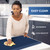 KitchenClouds Kitchen Mat Cushioned Anti Fatigue Kitchen Rug 17.3"x60" Waterproof Non Slip Kitchen Rugs and Mats Standing Desk Mat Comfort Floor Mats for Kitchen House Sink Office (Blue)