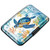 Coco Rossi Credit Card Holder RFID Aluminum Wallet Card Case Mini Business Cards Holder Metal ID Case for Men Women, Turtle