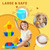 Pairez Toys Magnetic Building Blocks, Large Magnetic Stacking Blocks for Toddlers, 1.65 Inch 3D Magnet Cubes & Multiple Shapes, Montessori & Sensory Toys for Kids Ages 1-3 (15PCS)