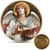 Archangel Gabriel Religious Challenge Coin with Prayer – 3D Angel Pocket Coin with Clear Case – Zinc Alloy Faith Gift for Protection, Guidance, and Inspiration (1.57 Inch)