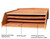 Ciiktopia Large 3 Chamber Wooden Bat House for Hanging and Pole, Ideal for Outdoor Bat Houses and Bat Boxes, Easy Install Hardware Included (Brown)
