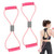 Saludea Resistance Band, 2 PCS with Handles Figure 8 Resistance Band, Yoga Gym Fitness Pulling Rope for Full Body Workout Arms Shoulders Back Legs and Buttocks (Pink)