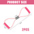 Saludea Resistance Band, 2 PCS with Handles Figure 8 Resistance Band, Yoga Gym Fitness Pulling Rope for Full Body Workout Arms Shoulders Back Legs and Buttocks (Pink)