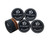 DDonglai 5PCS Packed Black/Brown Premium Laminated Billiard Cue Tips, Laminated Pool Cue Tips, Max Grip Power Cue Tips-M Hardness