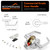 Boomerang Entry Function - ADA Commercial Door Lever Lock - Heavy-Duty Locking Door Handle, Cylindrical Lever Lock, Non-Handed Grade 2, Satin Chrome (US26D), Entrance/Keylock