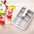 Yaocom 2 Pcs 6 Slot Stainless Steel Ice Cube Maker and Tray Ice Cube Tray for Bars Kitchens Levers Remove Cubes Easy Removal Metal Food Grade Freezer Molds for Food Juice Dishwasher Safe