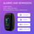Rechargeable Pulse Oximeter Fingertip Oxygen Monitor Fingertip with SpO2 Pulse Rate and PI RR OLED Precision Fast Oximeter SpO2 Reading Outdoor Sports Home (Black)