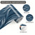 IOHEFY Blue Abstract Wallpaper Border 196x4 Inch Peel and Stick Wall Border Modern Wave Pattern Removable Vinyl Wall Trim Bathroom Kitchen Living Room Bedroom Home Decor