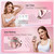 HEBECA 7D Electric Shaver for Women – Upgraded Electric Razor for Women with Rotary Floating Magnetic Head, Detachable and Waterproof, Painless Hair Remover for Legs, Bikini, Face, Sensitive Skin