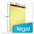 TOPS The Legal Pad Writing Pads, 8-1/2" x 14", Canary Paper, Legal Rule, 50 Sheets, 12 Pack (7572)