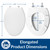 BEMIS 1900SS Commercial Heavy Duty Closed Front Toilet Seat with Cover, Industrial Seat with Chrome No Slam Hinges, Made in USA, Elongated, White