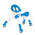 YBIKE Pewi Walking Ride On Toy - from Baby Walker to Toddler Ride On for Ages 9 Months to 3 Years Old, YPIW3, Blue