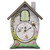 Mark Feldstein Garden Cottage Singing Cardinal Tabletop Wall Sound Cuckoo Clock 14x10