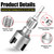 ACFAN Pipe Threading Tool for Internal & External Threads Dual End 1/2" NPT & 3/4" NPT Die for PPR/PVC/MPP Pipes Hex Shank for Power Drills Pvc pipe threader Inside pipe cutter (2Pcs For 1/2" 3/4")