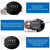 Refrigerator Lock with Combination, Keyless Security Lock for Freezers, Cabinets, Drawers, Easy Installation (2, Black)