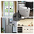 Refrigerator Lock with Combination, Keyless Security Lock for Freezers, Cabinets, Drawers, Easy Installation (2, Black)
