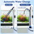 AQQA DC 36W Electric Aquarium Vacuum Gravel Cleaner 6-in-1 Multifunctional Fish Tank Cleaning Kit for Remove Dirt, Change Water, Wash Sand, Turtle Water Shower, Water Circulation with Adjustable Power