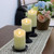 Warmhere Rechargeable Flameless Candles, Flickering LED Candles with Remote and Timer, Long Lasting Ivory Real Wax Electric Pillar Candle for Christmas Home Wedding Decorations, Set of 3