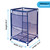 Pool Bins Rolling Pool Storage Organizer Bin, Medium (25.4" W x 25.4" L x 40" H), Blue