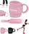 Pink Ankle Straps for Cable Machines Women - Cable Kick Back Ankle Cuffs for Cable Machine - Ankle Bands for Working Out - Tobilleras para Mujer Gym - Leg Cuffs for Gym Cable - Poleas para Gym