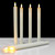 Sunjas 6PCS Flameless Taper Candles with 3D Flickering Flame Battery Operated Candles with 2 Remote with Button Cell Battery 10 Inch Ivory LED Candlesticks Window Candle for Christmas Home Decor
