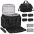 MONSTINA Professional Hairstylist Traveling Bag with Two Detachable Small Bags+Four Gadget Bag,Hairdressing Makeup Salon Organizer Bag