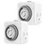 Timers for Electrical Outlets Indoor, 24-Hour Plug-in Mechanical Outlet Timer, 30 Minute Intervals, 3 Prong Light Timers, Daily On/Off Cycle for Christmas Tree, ETL Listed, 2Pack