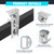 4PCS 8" Heavy Duty Boat Trailer Bunk Brackets,Adjustable Galvanized Swivel Top Bunk Bracket with Square U-Bolts for 3"x3",2"x3",1.5"x3" Boat Trailer Crossmember