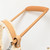HILASON Guide Dog Harness Tan Fleece Padded Genuine Leather with Handle Adjustable Straps Fleece Breathable Therapy