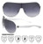 Mens Flat Top Sport Shied Aviator Sunglasses - Multiple Colors