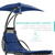 Best Choice Products Outdoor Hanging Curved Steel Chaise Lounge Chair Swing w/Built-in Pillow and Removable Canopy - Navy Blue Best Choice Products Outdoor Hanging Curved Steel Chaise Lounge Chair Swing w/Built-in Pillow and Removable Canopy - Navy Blue