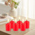 Red Unscented 15 Hours Votive Candles Pack of 12