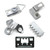 Metal Frame Hangers Variety Pack - 50 Pack - Mounting Hardware Kit Includes 6 Types - Compatible with Standard Profile 11 Metal Frames with Aluminum Channel - Hangs 30 Frames