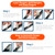 Metal Frame Hangers Variety Pack - 50 Pack - Mounting Hardware Kit Includes 6 Types - Compatible with Standard Profile 11 Metal Frames with Aluminum Channel - Hangs 30 Frames