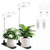 LBW Grow Light for Indoor Plants, Height Adjustable Plant Grow Lamp with Auto On/Off Timer 4/8/12H, 4 Dimmable Brightness, for Small Plants, White, 2 Packs