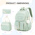 DIGOBAY Backpacks for Girls, 3PCS School Backpack with Lunch Box Pencil Pouch for Teen Girls Kids Elementary Primary Middle High College Travel School bag Bookbag Set （Green）