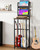 CHOEZON Multi Guitar Stand, Guitar Rack Record Player Stand Sturdy and Space-Saving, Guitar Display Holds 6 Instruments, Retro Industrial Style, for Home, Studio, Rustic Brown and Black TCJ18BF