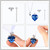 Shimeyao Set of 8 Small Urns for Human Ashes Cremation Urns Keepsake Ash Holders Family Tree Memorial Heart Locket Waterproof for Adults Women Men Loved Ones(Dark Blue)