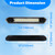 RV Lights Exterior 12V RV Porch Light 12 Volt LED Trailer Lights Outdoor Awning Light RV Accessories for Outside 7000K Cool White Lighting 5.4W 350Lumens 10inch Black Shell, no Switch, Pack of 2