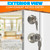 Reluen Set of 2 Mobile Home Door Lock Set Exterior – Keyed Mobile Home Door Knobs | Durable Metal, Rust-Resistant and Easy to Install | Smooth Turning and Secure Locking for Bathrooms and Entry Doors